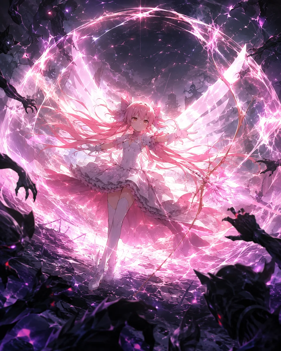 Ultimate Madoka como figura protectora