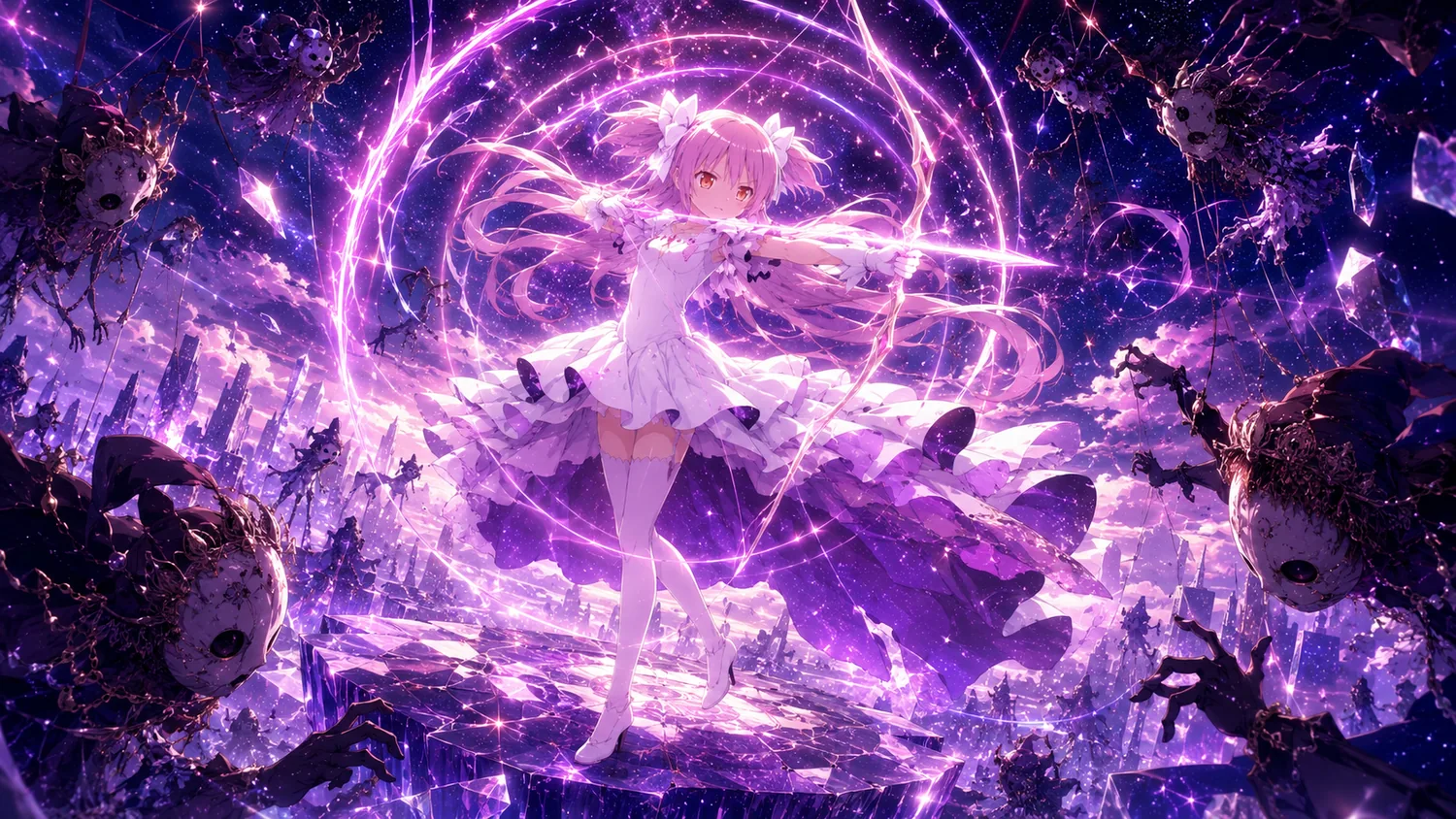 Madoka protegiendo una zona oscura de El Cibao